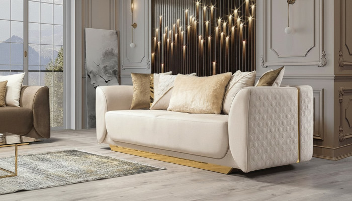 Ontwerp 3-zits Relaxbanken Club Lounge Bank Textiel Bekleding Stof Bankstellen