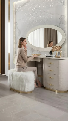 Vanity set console mirror bedroom furniture design stool set new