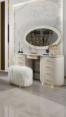 Vanity set console mirror bedroom furniture design stool set new