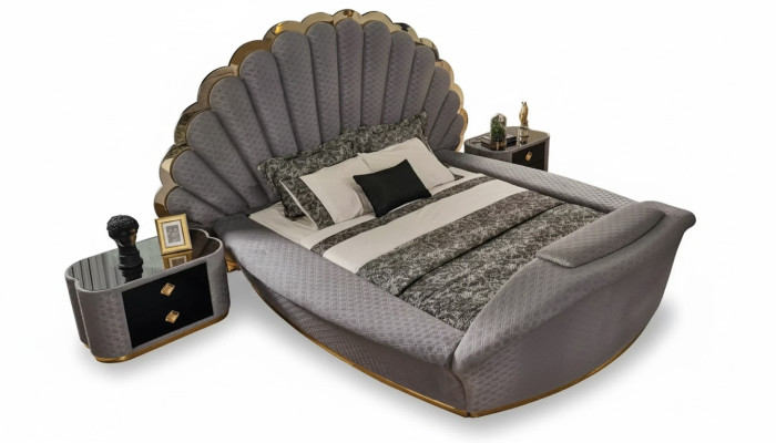 Luxe bed ontwerpbedden meubels tweepersoonsbed slaapkamer koninklijk 200x200 cm.