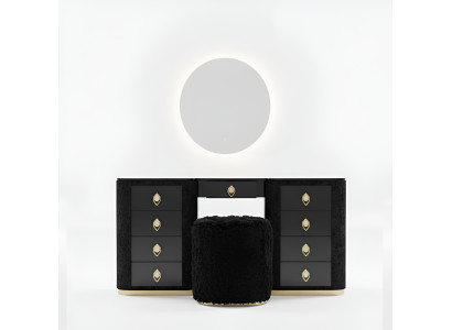 Make-up tafel set met console spiegel slaapkamer meubel design krukje set nieuw
