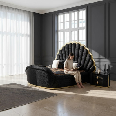 Slaapkamer Bed 2x Nachtkastjes Luxe Beddenset Compleet Design Meubels 3-delig Nieuw