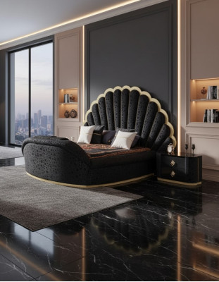 Slaapkamer Bed 2x Nachtkastjes Luxe Beddenset Compleet Design Meubels 3-delig Nieuw