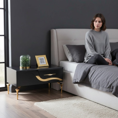 Bijzettafel Nachtkastje Nachtkastje Design Slaapkamer Tafel Nachtkastjes Nieuw