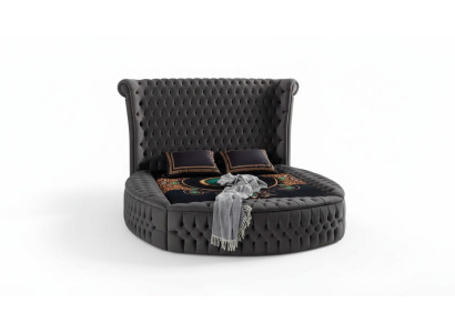 Bed Chesterfield Upholstered Bed Luxury Bedroom Design Beds Textile Velvet New