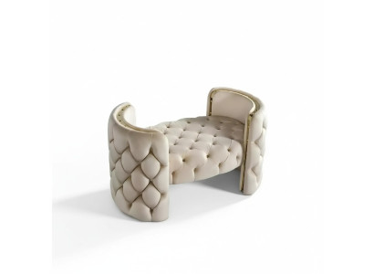 Moderne kruk gestoffeerde meubels woonkamer Wit design Ottomaans Nieuw