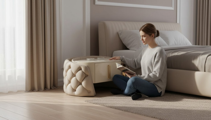Klassieke nachtkastje nachtkastje meubel console plank slaapkamer