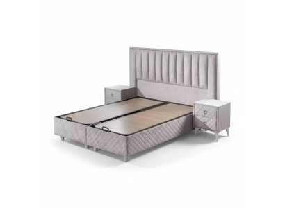 Bedden tweepersoonsbed hotel bedframe dubbel hout meubels bed bekleding luxe design.