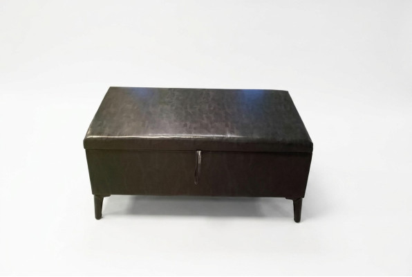Gepolsterde kruk voetenbank bijzettafel poef chaise longue bank