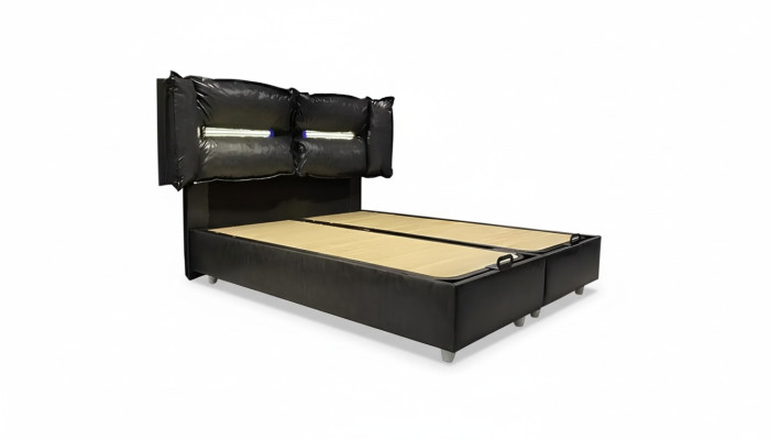 Houten designbed dubbele luxe echtgenoot modern hotel frame slaapkamerbedden.