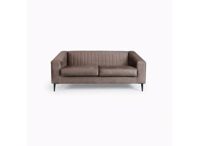Bankstel 2-zits Bruin Banken Zitkamer Modern Ontwerp Bekleding Stof Elegant