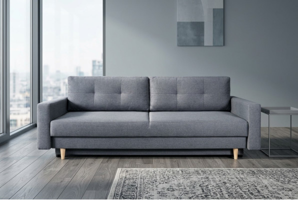 Stil, strengheid en comfort zijn de belangrijkste voordelen van deze comfortabele en praktische uitschuifbare 3-zitsbank.
