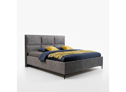 Slaapkamerset Grijs Bed Elegant 2x Nachtkastjes Compleet Set Mooi 3-delig.