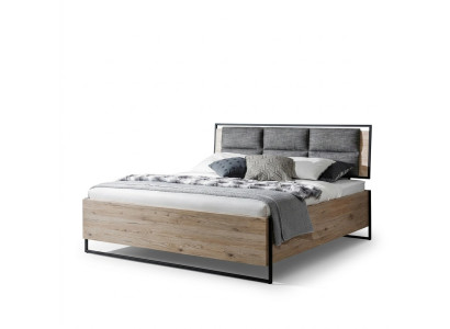 Bed Beige Loft Design Modern Double Beds Bedroom Elegant Furniture New