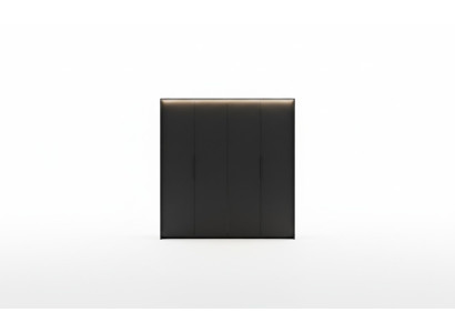 Kledingkast Zwart Luxe Hout Slaapkamer Elegant Kastontwerp Modern