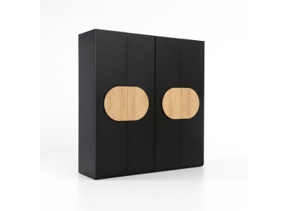 Kledingkast Grijs Luxe Hout Slaapkamerkast Ontwerp Kledingkast