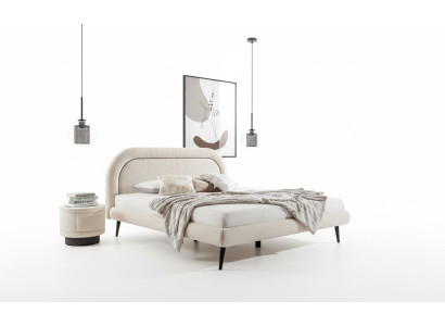 Slaapkamerset Wit Bed Elegant 2x Nachtkastjes Luxe Hout Modern 3-delig.