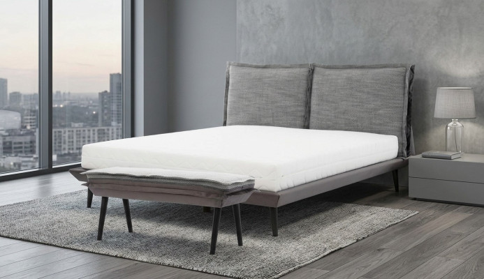 Bed Grijs Mooi Ontwerp Modern Luxe Bedden Slaapkamer Elegant Meubilair