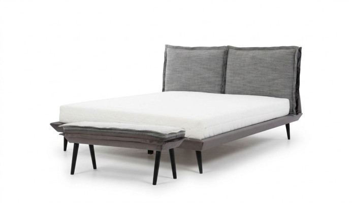 Bed Grijs Mooi Ontwerp Modern Luxe Bedden Slaapkamer Elegant Meubilair