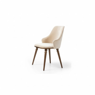 Luxe stoel Moderne stoelen Fauteuil Bekleding Metaal Hout Textiel Nieuw Beige