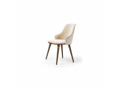Luxe stoel Moderne stoelen Fauteuil Bekleding Metaal Hout Textiel Nieuw Beige