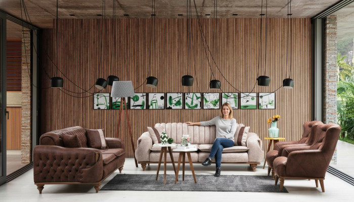 Chesterfield bankstel bank zitkussen bankbank meubels stof textiel  Chesterfield bankstel bank zitkussen bankbank meubels stof textiel