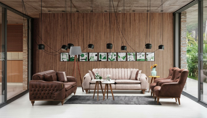 Chesterfield bankstel bank zitkussen bankbank meubels stof textiel  Chesterfield bankstel bank zitkussen bankbank meubels stof textiel