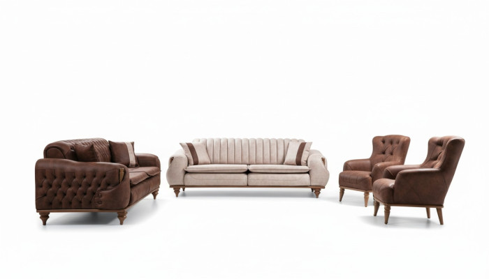 Chesterfield bankstel bank zitkussen bankbank meubels stof textiel  Chesterfield bankstel bank zitkussen bankbank meubels stof textiel