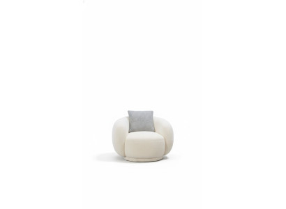 Moderne ronde fauteuil Beige Lounge meubels Club inrichting Design fauteuil