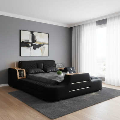 Bed met tv Lift televisie Multifunctionele bedden Tweepersoonsbed Slaapkamer
