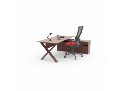 Schrijftafel kantoormeubilair directietafel houten meubels ontwerper schrijfwerkplek