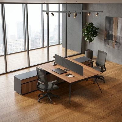 Werktafel Laptoptafel Kantoor meubels Kantoor werkplek Kantoor station Houten meubels