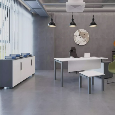 Houten kantoormeubelen, bureau, dressoir, salontafel, moderne kantoorinrichting