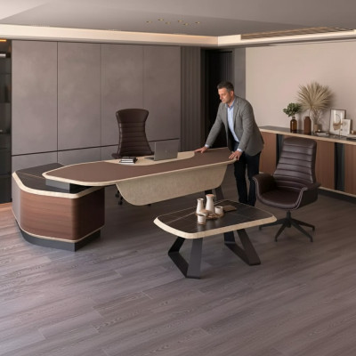 Moderne thuisset luxemeubels hoekbureau dressoir massief hout