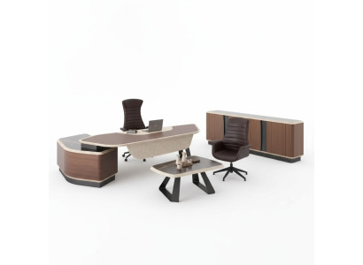 Moderne thuisset luxemeubels hoekbureau dressoir massief hout
