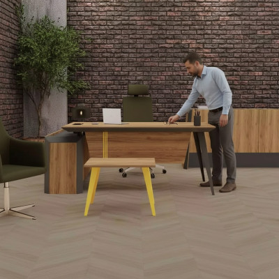 Hoekbureau salontafel dressoir kantoormeubilair ontwerp werkkamer