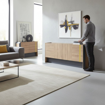 Moderne houten dressoir kantoormeubelen highboard kasten luxe meubels