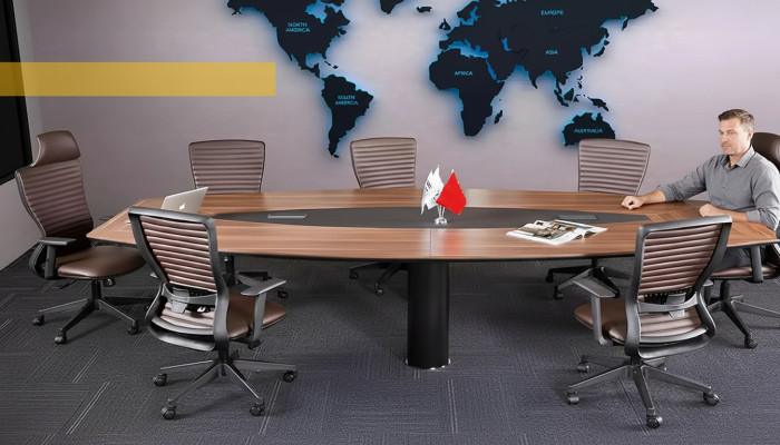 Conferentietafel Grote vergadertafel Luxe designmeubelen Houten meubels