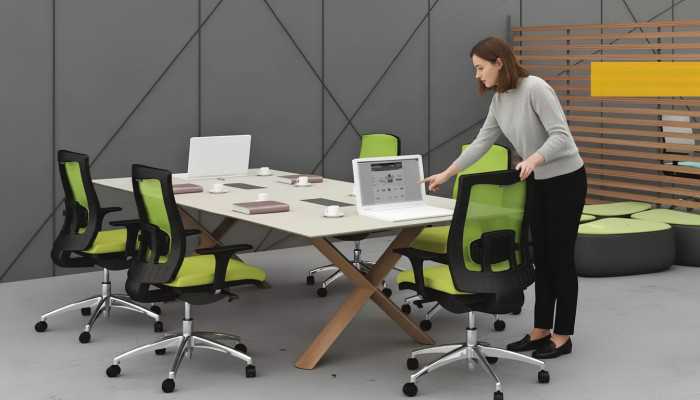 Grote werktafel Kantoorinrichting Vergadertafels Houten meubels Modern