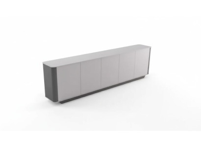 Dressoir Documenten Moderne Ladenkast Kast Hout Kantoor Kast Grijs