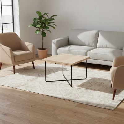 Ontwerper metalen salontafel houten meubels thuiskantoor inrichting kantoormeubilair
