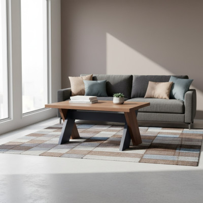 Schrijftafels Luxe Modern Kantoor Hout Metaal Grijs Secretaris Modern
