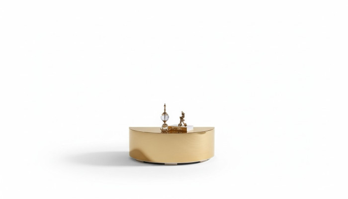 Witte bankstel 3+1-zits ontwerper Ronde glazen salontafel 3-delige set