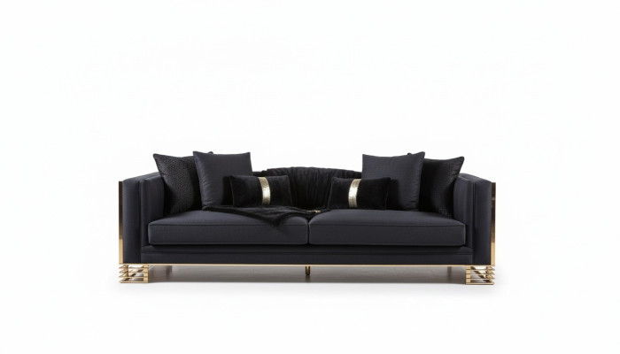 Bankstel Bank Luxe Fauteuil 3+1-zits Bank Salontafel Bijzettafel Set 4 stuks