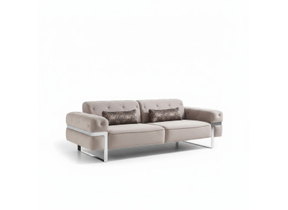 Woonkamer Design Bankstel 3-zits gestoffeerde bank Bankstellen beige