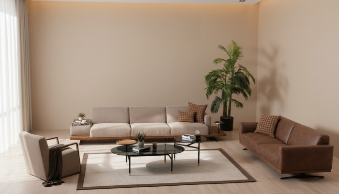 Luxe bankstel Banken 4+3+1 Zit fauteuil 2x salontafel 4-delig