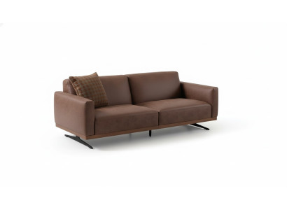 Moderne leren bank Bankstel 3-zits design bank woonlandschap bruin