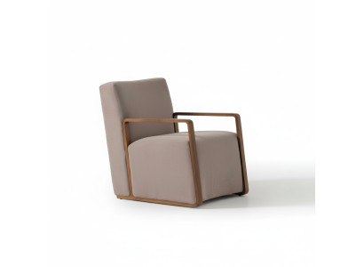 Fauteuil 1-zits bank van textielstof, bankstel met bekleding, designmeubels nieuw grijs.