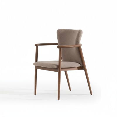 Eetkamerstoel ontwerp gestoffeerd textiel modern design fauteuil fauteuil