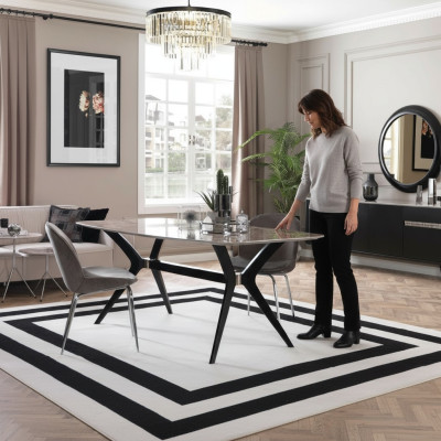 Luxe eetkamer eettafel Loft Design tafel meubels inrichting